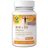 Raab Vitalfood Vitamin B12 und Vitamin D, 60 Lutsch-Tabletten, vegan, glutenfrei, nur mit Xylit gesüßt, Waldbeer-Geschmack, 1er Pack(1 x 90 grams)