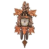 Alipis Handgefertigte Kuckucksuhr Für Zuhause Wohnzimmer Innen Wanduhr Robuste Wanduhr Retro Uhr Wanduhr Dekor Vogelhaus Form Wohnzimmer Wanduhr Schlafzimmer Wanduhr