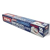 FRIO - Aluminium-Lebensmittelrolle, geprägt, 16 Meter verstärkt, zum Kochen, für professionelle Küchen, duktil, geht vom Frost über den Kühlschrank bis zum Ofen