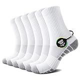 TUUHAW Socken Herren 43-46 Baumwolle Tennissocken Herren 43-46 Weiß Sportsocken Herren Wintersocken Freizeitsocken Laufsocken Wandersocken Baumwollsocken 6 Paar Wintersocken