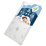 DOLCI SOGNI Matratze 60x120 cm – 14 cm Dicke, CertiPUR™ – Babybett Matratze 60x120 für Neugeborene & Kleinkinder – Aloe Vera Bezug – Kindermatratze 60x120