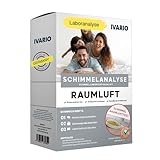 IVARIO Raumluft-Schimmel-Test – Labortest für 1 Raum – professionelle Schimmelanalyse im akkreditieren Fachlabor – Einfache Probenahme