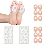24 Stück Hühneraugen Pflaster,Hühneraugen Druckschutzringe,Selbstklebende Hühneraugenschutz,Druckstellen Pflaster Füße,Hühneraugenpflaster Fußsohle,Hornhautpolster,Hühneraugenringe für Blasen Hornhaut