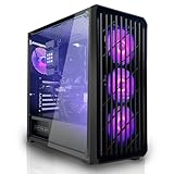 SYSTEMTREFF Basic Gaming PC AMD Ryzen 5 5500GT 6x4.4GHz | AMD RX Vega 7 4K HDMI DX12 | 256GB SSD | 16GB DDR4 RAM | WLAN Desktop Computer Rechner für Gamer, Zocker