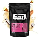 ESN Designer Whey Protein Pulver, Almond Coconut, 1 kg, bis zu 23 g Protein pro Portion, ideal zum Muskelaufbau und -erhalt, geprüfte Qualität - made in Germany