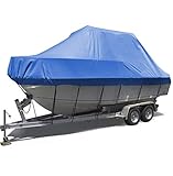 Bootsabdeckung Persenning, Bootsplane Wasserdicht V-Rumpf TRI-Rumpf Boat Cover Polyester-Oxford Schutz Bootsplane,210d,21~24FT：732 * 300cm