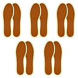 Japanwelt Les Tongs Zimtsohlen I mit 100% natürlichem Zimt, Einlegesohlen-Zimt Schuhsohlen, gegen Schweißgeruch Schweißfüße Anti-Schweiß, Schuh-Einlagen für Damen & Herren - 5er Set, Braun