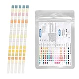 TNSLAND 50x 16 in 1 Trinkwasser Teststreifen, PH Teststreifen Wassertest Wasserqualität Wasserhärte Messen Wassertest für Blei, Eisen, Kupfer usw PH Wert Tester Zuhause Leitungswasser, Aquarium, Pool