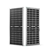 Renogy 220W Bifaziales Solarpanel Monokristallin, Hochleistungs PV Modul, 12V Solarmodul für Wohnmobile, Haus, Balkon, Boote, landwirtschaftliche Dächer, Batterien und netzunabhängige Anwendungen