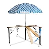 BITUXX Bierzeltgarnitur Festzeltgarnitur Biertisch Stehtisch klappbar Kreuzform 241cm