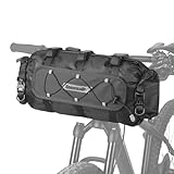 Rhinowalk Fahrrad Lenkertasche Wasserdicht 12L Fronttasche Lenkerrolle Fahrradtasche für Lenker Bikepacking Roll Bag Schultertasche Aufbewahrungstasche