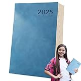 Planungskalenderbuch, Zeitplaner, Kalender 2025, Notizbuch, 340 Seiten, Tagesplaner, Hardcover Notizbuch für Ges Organizer