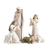 Enesco 26005 Krippenfiguren, Dusty Rose (Transparent), 6 Piece Nativity