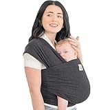 KeaBabies Babytrage Ab Geburt - Atmungsaktive Babytragetücher, Babytrage Neugeborene Ab Geburt, Babytuch Tragetuch Baby Neugeborene, Kleinkind Handfreie Babytrage, Babywickel Träger (Mystic Gray)