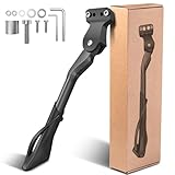 Fahrradständer - 24-29 Zoll Höhenverstellbar Fahrrad Hinterbauständer mit 2 Löchern - Universal Aluminium Stabil Seitenständer 40 mm Lochabstand für M6 Schrauben für Mountainbike Rennrad |E-Bike| MTB