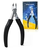 lulir Nagelzange Profi, Nagelschere Fussnägel, Edelstahl Nagelzange für Dicke und Eingewachsene Fußnägel, mit Rutschfestem Griff, Fussnagelschere für Herren und Senioren, Professionelle Nagelzangen