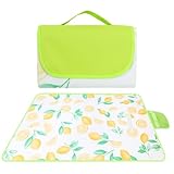 Genérico Picknickdecke, Strandmatte, wasserdicht, frei, isoliert und waschbar, rutschfeste Oberfläche, wasserdicht, mit einem Griff, 200 x 200 cm, für den Balkon im Park