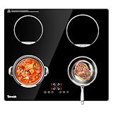 TOPWISH Induktionskochfeld 60cm, Induktions Herdplatte mit 4 FlexInduction Zonen, Induktions Kochplatten, Induktionsfeld & Kochfeld mit Induktion, Timer Funktion & PowerBoost