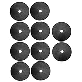 ORFOFE 10 Stück Teiliges atmungsaktives und feuchtigkeitsregulierendes Gartenvlies mit Außendurchmesser und Innenloch biologisch abbaubares Unkrautvlies für Fruchtplantage Rasenschutz
