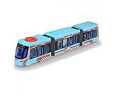 Dickie Toys - Spielzeug-Fahrzeug Siemens City Tram (41,5 cm) - große Straßenbahn mit Rädern für Kinder ab 3 Jahren, Modell-Bahn mit Freilauf, Lenksteuerung & Türen zum Öffnen