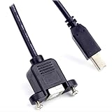 KieTeiiK Schnellübertragungs USB Druckerkabel Verlängerung Quadratisch Männlich Auf Weiblich Mit Sicheren Ohren Für Stabile Verbindung. USB Drucker Verlängerungskabel Mit Ohren