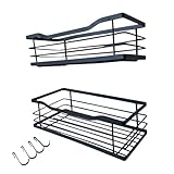 FVPKYUR Duschregal, Wandregal, Organizer für Badezimmer, Dusche – selbstklebende Handtuchhalterung, Organisation und Aufbewahrung für Badezimmer, Küche, Hotel, Wohnung, Camping