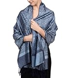Achillea Damen Achi-tt-001 Pashmina-Schal, stahlblau, 72' L x 28' W