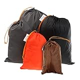 Folpus 5pcs Wasserdichter Kordelzugbeutel Nylon Wäschebeutel Tragbar für Den