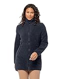 Jack Wolfskin Damen HIGH CURL Coat W Fleece-Jacke, Night Blue, M