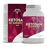 Ketosan® (DETOX-Diät inklusive Entwässerung) - Schnelle und effektive Schlankheitspillen | Abnehmen Schnell Fettverbrenner | Fat Burner | Grüner Tee, Orthosiphon, Garcinia Cambogia, Piperina