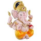 NAKEAH Elefantenrüssel Gott Ornament Buddha Statut Elefant Buddha Statue Desktop Buddha Dekor Desktop Dekor Elefant Idol Feng Shui Skulpturen Buddah Geschenk Lord Indien Südostasien Harz