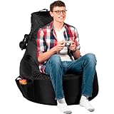 Gaming-Sitzsack für Erwachsene, nur Bezug, keine Füllung, mit hoher Rückenlehne, lustiges Gaming-Sofa, große Sitzsack-Stühle für Jugendliche und Kinder, Schlafsaal, Gamer Sitzsack, Gaming-Stuhl