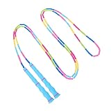 BESTonZON Verstellbares Tpu Springseil mit Kreativem Perlen Segmentdesign Langlebig und Knotenfrei Geeignet für Fitness Outdoor Training und Sport für Erwachsene