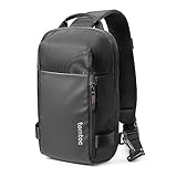 tomtoc Kompakt Sling Bag, Minimal Brusttasche Umhängetasche Crossbody Rucksack für Nintendo Switch OLED, 11-Zoll iPad Pro, Wasserresistent Leicht Tagesrucksack für Reise, Arbeit