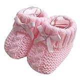 Nursery Time Unisex Baby Weiche,gestrickte Stiefeletten mit...