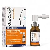 OtoCura Ohrenspray 10 ml, Ohrenreiniger aus Olivenöl, Mandelöl und Calendulaöl zur Ohren Reinigung und Pflege des äußeren Gehörgangs - Design 2024