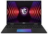 MSI Titan 18 HX Gaming Laptop, 18,0' UHD+ Mini-LED 120Hz, Intel® Core™ i9 14900HX, NVIDIA GeForce RTX 4090, 32GB DDR5, 2TB SSD, Windows 11 Pro, QWERTZ Tastatur, A14VIG-206, Schwarz/Silber