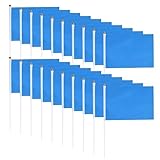 Toddmomy 100 Stück handschwenkende flagge Miniatur Du Wimpel Flagge Festival-Flaggen-Quadrat Flagge für kleine Party bunt Blau quadratische Flagge wehende Flagge Blue