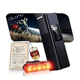 8.0 Leistungsplus Led Fahrradlicht Set【1800 Lumen–260m Reichweite】StVZO Zugelassen【Branchenbeste 12h-Lastregelung】Fahrrad Licht Fahradlichterset Led Starkregen-Geschützt + USB-C Bidirektional-Ladung
