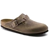 Birkenstock Unisex Boston Leder Clogs, Braun (Tabacco Brown), 42 EU