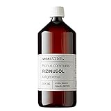 wesentlich. Rizinusöl kaltgepresst 1000ml - 100% reines Rizinusöl - für Haut und Haare, Wimpern und Augenbrauen