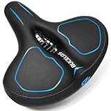 AEYINO Versized Fahrradsattel, bequemer breiter mit weicher Schaumstoffpolsterung für Frauen und Männer, ergonomischer Fahrrad Sattel für Mountainbike, Citybike, Rennrad und Heimtrainer