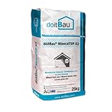 doitBau 12x MineralTOP 25kg Scheibenputz 3mm Körnung weiß Oberputz Edelputz, atmungsaktiv gegen Schimmelbefall, grobe Körnung für einfache Verarbeitung und Überdeckung von Unebenheiten