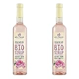 Höllinger Bio Rosenblütensirup, Blütenmischungen, 500 ml (Packung mit 2)