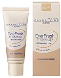 Maybelline New York Make Up, EverFresh Makeup, Langanhaltende Foundation, Nr. 30 Sand, 30 ml