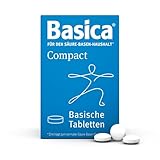 Basica® Compact kleine Basentabletten zum Schlucken | für normale Säure-Basen-Balance | praktisch auch für unterwegs, vegan, laktosefrei, ohne Zucker | verschiedene basische Mineralien, 120 Stück