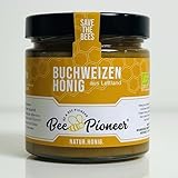 Bee Pioneer Buchweizenhonig, Naturhonig aus Lettland, Roh und Rein, 500g