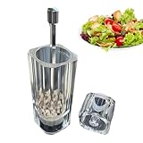 Duvcoywae Nachfüllbare Salzmühle,Effiziente Salz- Und Pfeffermühle - Transparent Einstellbarer Manueller Küchenhelfer Für Haushalt Camping Picknick Kochen Küche