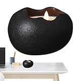 Duroecsain Kleine Votivkerzenhalter, niedlich, Kerzenhalter für Osterei – Kerzenständer aus Keramik präsentieren sich als Dekoration für den Tisch, zu Hause, Osterdekoration