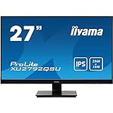 iiyama Prolite XU2792QSU-B1 68,5cm (27') IPS LED-Monitor WQHD (DVI, HDMI, DisplayPort, USB3.0) Ultra-Slim-Line, FreeSync, schwarz